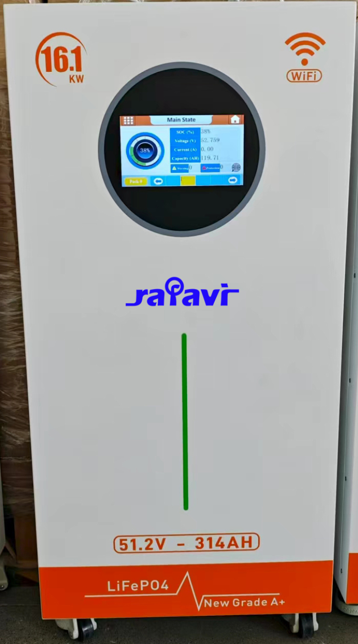 LiFePO₄ 51.2V 314Ah rechargeable battery pack